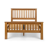 Julian Bowen Bed Julian Bowen Amsterdam Oak High Foot End Bed