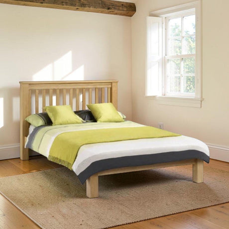 Julian Bowen Bed Julian Bowen Amsterdam Oak Low Foot End Bed