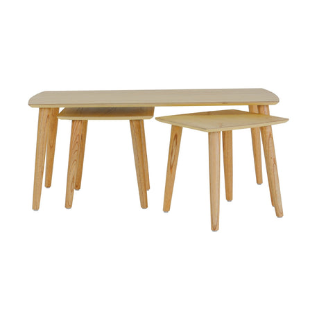 Your Home Furniture of Newark Side Table Light Natural Wash Kayu Side Table - Daro