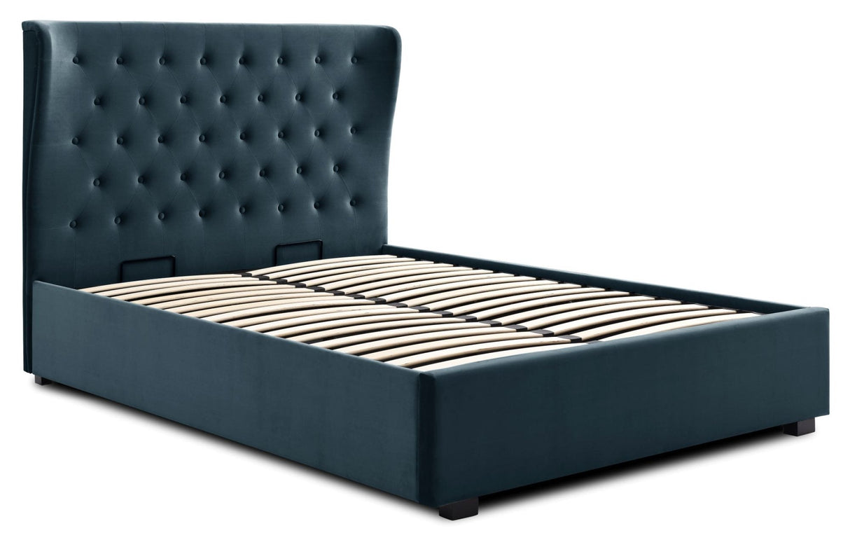 Kyoto Bed Kensington Velvet Ottoman Bed