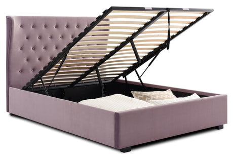 Kyoto Bed Kensington Velvet Ottoman Bed