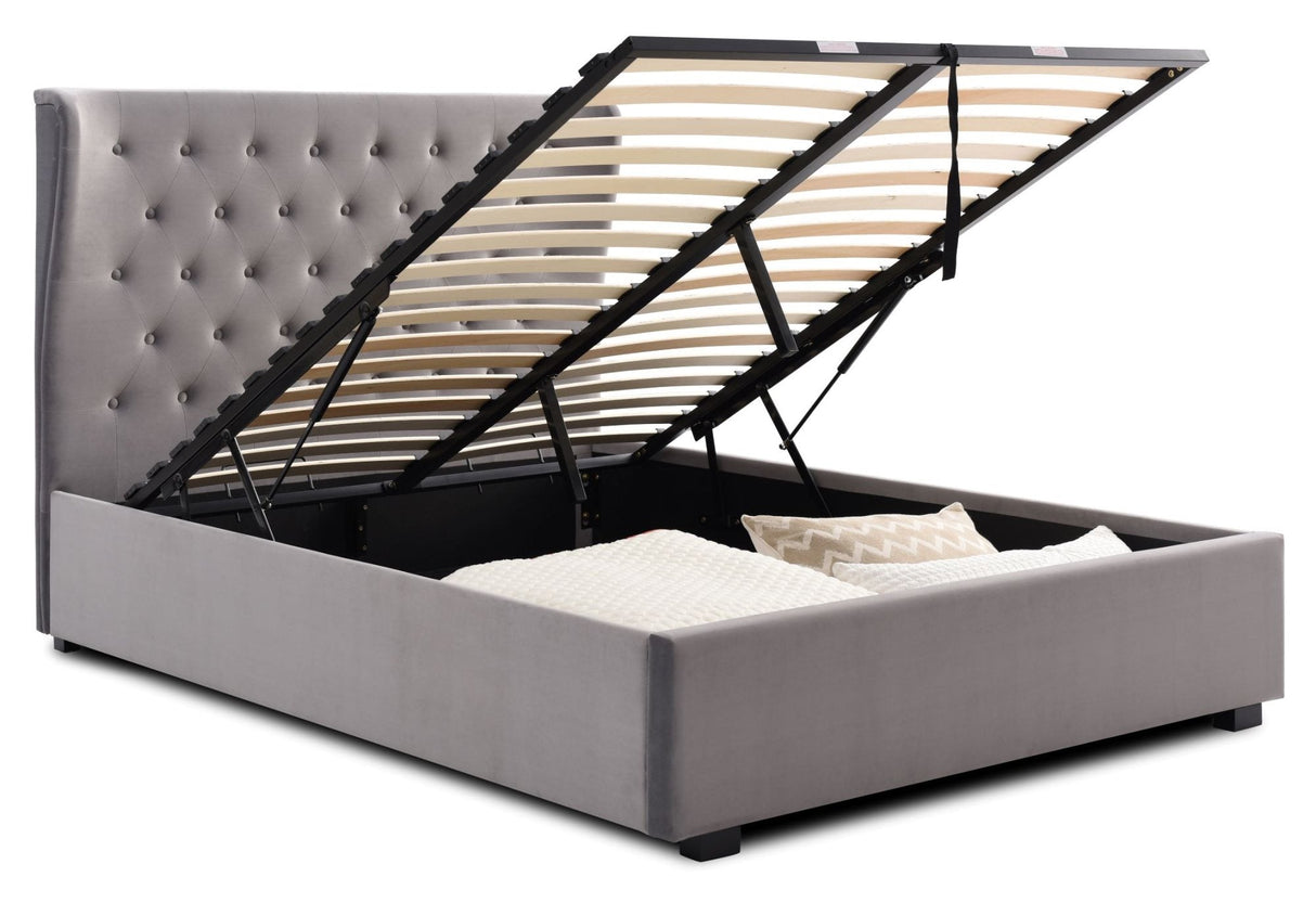 Kyoto Bed Kensington Velvet Ottoman Bed