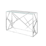 Torelli Console Table DefaultTitle Kieta Glass & Chrome Console Table