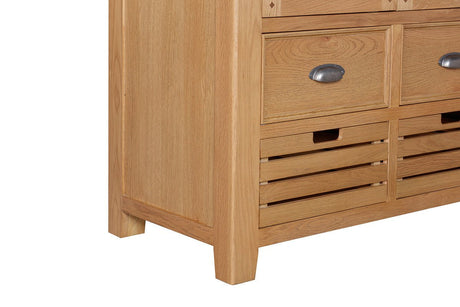 Your Home Style Larder Kingston Oak Double Larder Cupboard