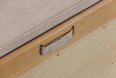 Your Home Style Hall Bench Kingston Oak Hall Bench with Baskets