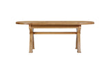 Your Home Style Dining Table Kingston Oak Oval Cross Leg Extending 176/256 Table