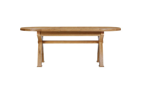 Your Home Style Dining Table Kingston Oak Oval Cross Leg Extending 176/256 Table