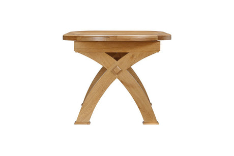 Your Home Style Dining Table Kingston Oak Oval Cross Leg Extending 176/256 Table