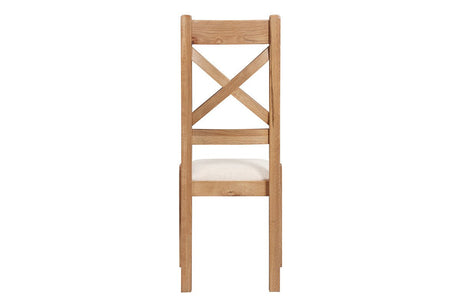Your Home Style Dining Chairs Kingston Oak Pair of Cross Back Dining Chair
