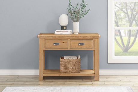 Your Home Style Console Table Kingston Oak Small Console Table
