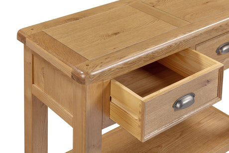 Your Home Style Console Table Kingston Oak Small Console Table