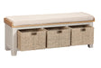 Your Home Style Hall Bench Kingston Painted Hall Bench with Baskets