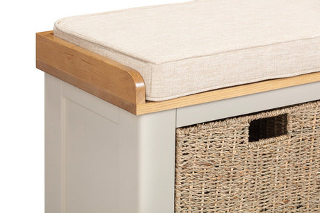 Your Home Style Hall Bench Kingston Painted Hall Bench with Baskets