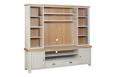 Your Home Style Bookcase Kingston Painted Media Bookcase for XL TV Unit Top