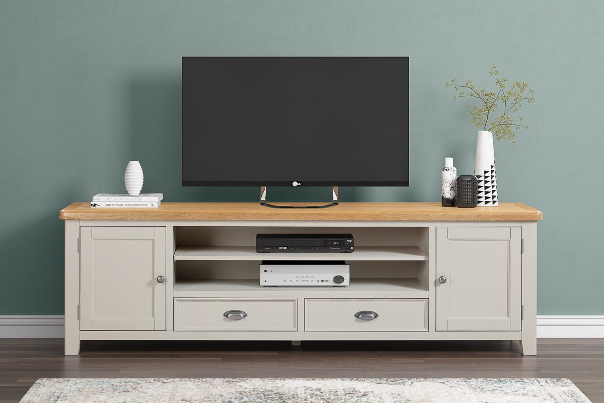 Your Home Style Bookcase Kingston Painted Media Bookcase for XL TV Unit Top