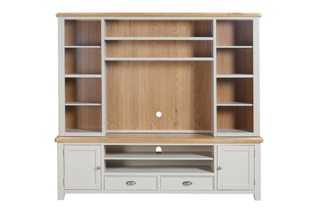 Your Home Style Bookcase Kingston Painted Media Bookcase for XL TV Unit Top