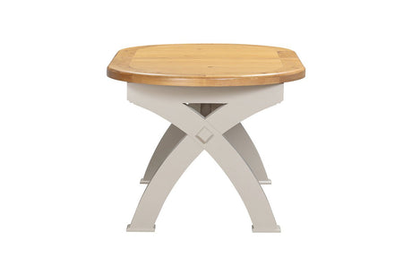 Your Home Style Dining Table Kingston Painted Oval Cross Leg 176/256 Extending Table