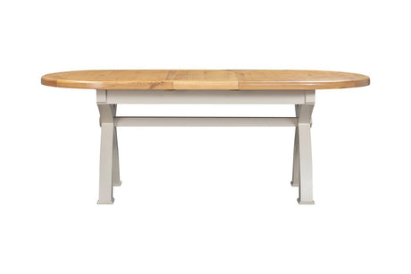 Your Home Style Dining Table Kingston Painted Oval Cross Leg 176/256 Extending Table