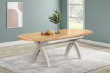 Your Home Style Dining Table Kingston Painted Oval Cross Leg 176/256 Extending Table