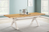 Your Home Style Dining Table Kingston Painted Small Cross Leg 180/260 Extending Table