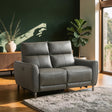 Your Home Furniture of Newark Kyoto Brooke 2 Seater Electric Recliner Sofa in Grey Leather