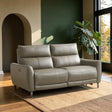 Your Home Furniture of Newark Kyoto Brooke 3 Seater Electric Recliner Sofa in Taupe Leather