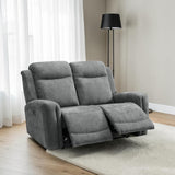 Your Home Furniture of Newark Kyoto Henley 2 Seater Electric Recliner Sofa in Grey Chenille