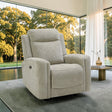 Your Home Furniture of Newark Kyoto Henley Electric Recliner Chair in Natural Chenille