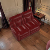 La-Z-Boy 2 Seater Sofa La-Z-Boy - Georgina 2 Seater Manual Recliner Sofa Mezzo Bordeaux Leather