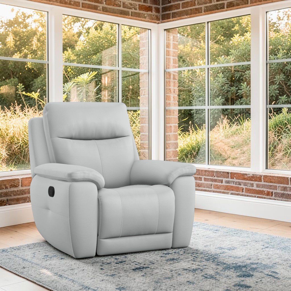 La-Z-Boy Armchair La-Z-Boy Murray Power Reclining Chair Matteo Smoke Leather