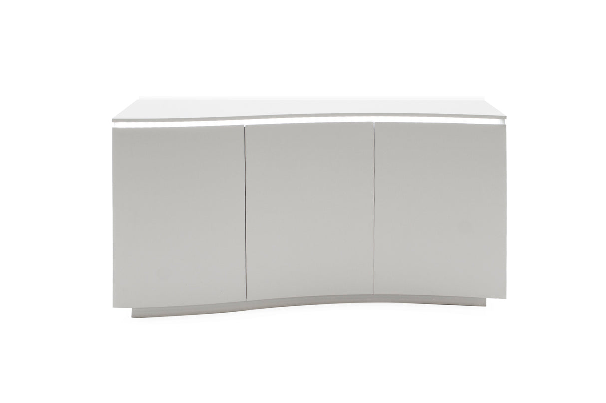 Vida Living Sideboard Lazzaro Light Grey Sideboard with LED Lights