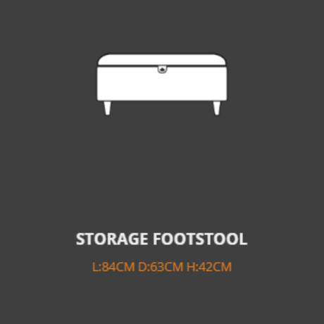 Lebus Storage Footstool Lebus Benji Storage Footstool