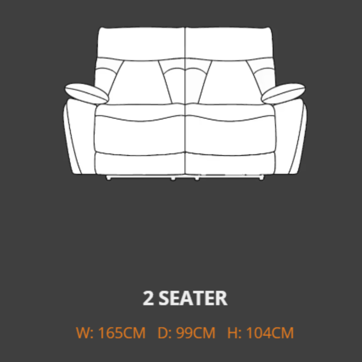 Lebus Sofas Lebus Boston 2 Seater Electric Recliner Sofa