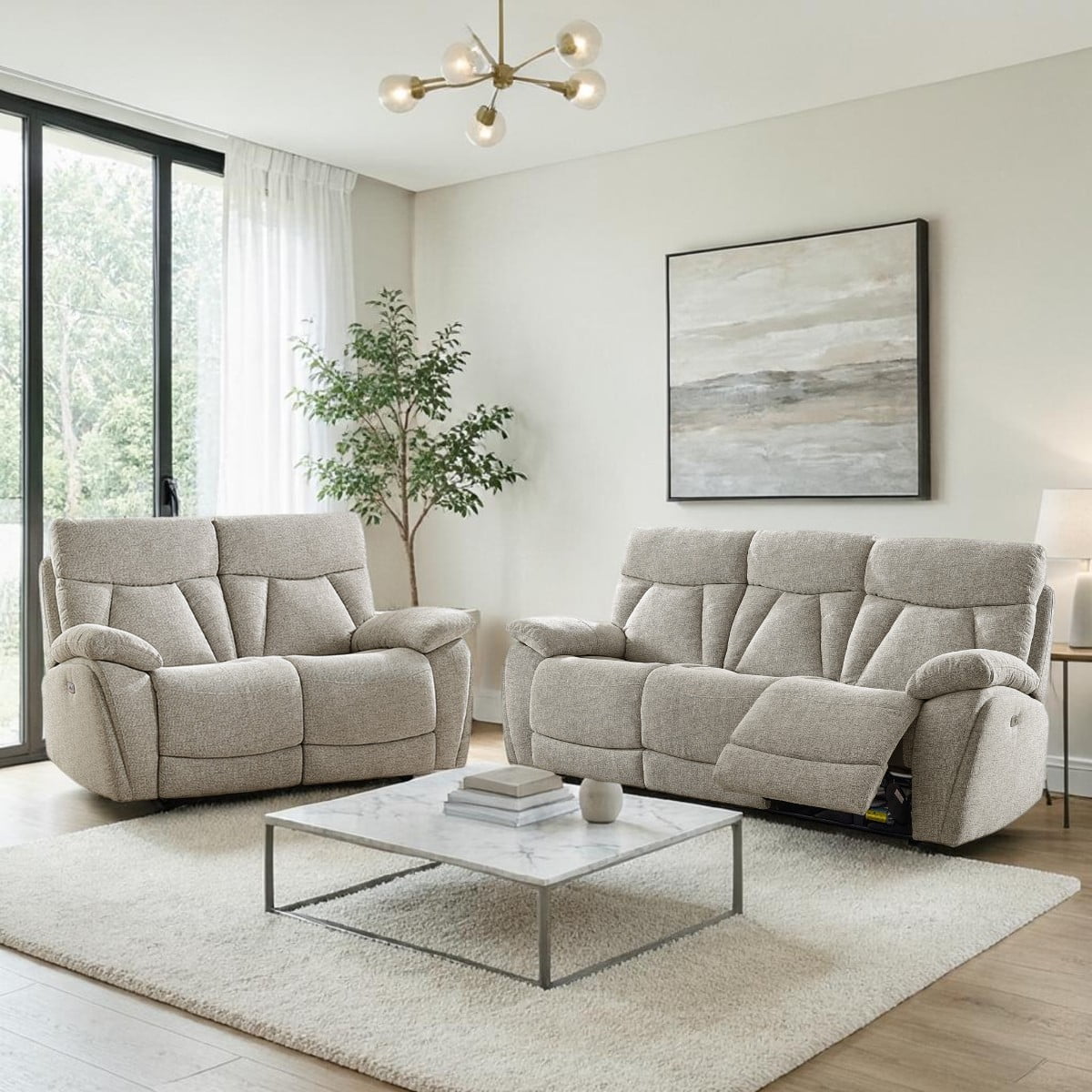 Lebus Sofa Suite Lebus Boston 3 & 2 Reclining Sofa Suite