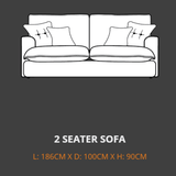 Lebus 2 Seater Sofa Lebus Bromley 2 Seater Sofa