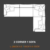 Lebus Corner Sofa Lebus Bromley 2c1 sofa