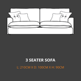 Lebus 3 Seater Sofa Lebus Bromley 3 Seater Sofa