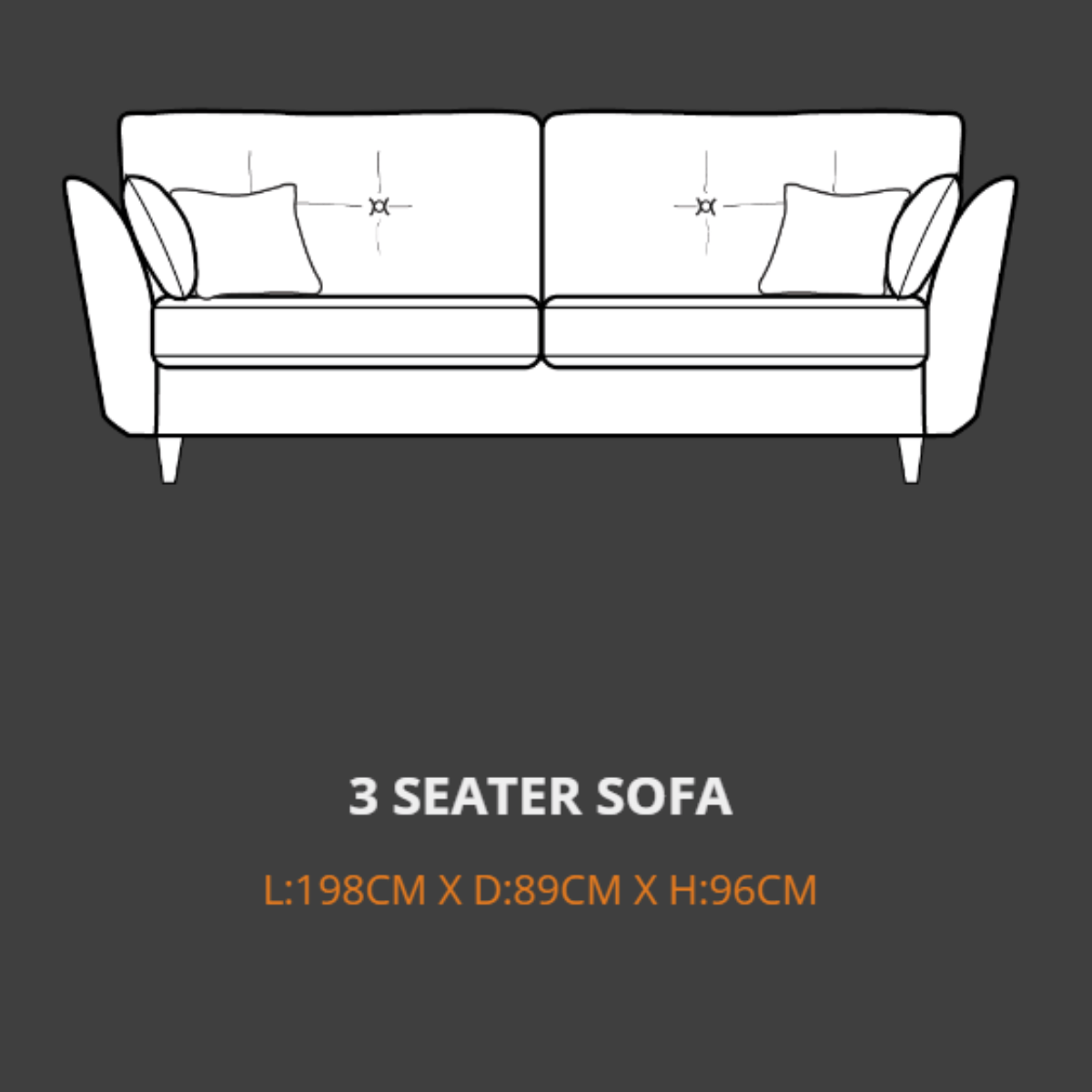 Lebus 3 Seater Sofa Lebus Canterbury 3 Seater Sofa