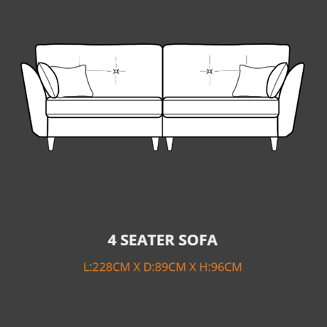 Lebus 4 Seater Sofa Lebus Canterbury 4 Seater Sofa