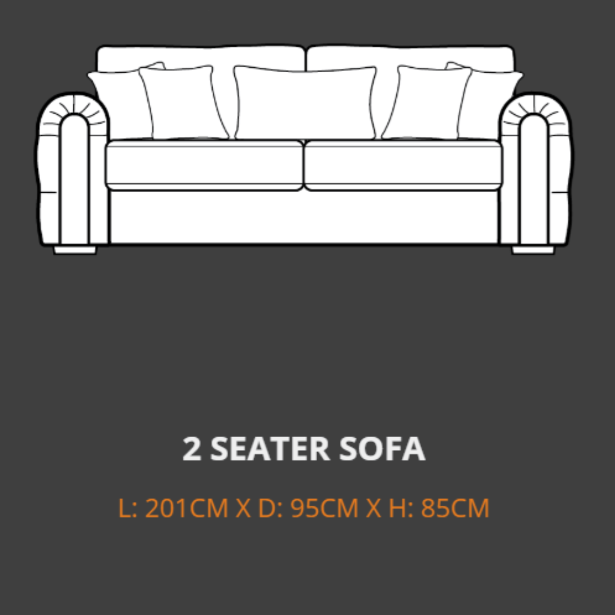 Lebus 2 Seater Sofa Lebus Charles 2 Seater Sofa