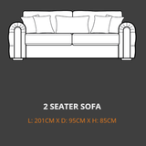 Lebus 2 Seater Sofa Lebus Charles 2 Seater Sofa