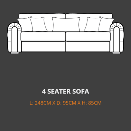 Lebus 4 Seater Sofa Lebus Charles 4 Seater Sofa