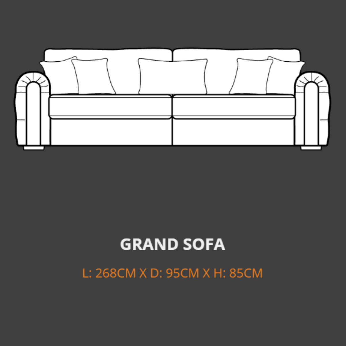 Lebus 4 Seater Sofa Lebus Charles Grand Sofa