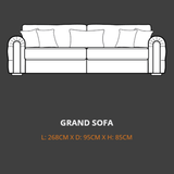 Lebus 4 Seater Sofa Lebus Charles Grand Sofa