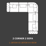 Lebus Corner Sofa Lebus Charles Large Corner Sofa