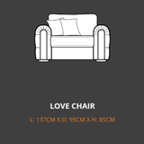 Lebus Armchair Lebus Charles Love Chair
