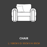 Lebus Armchair Lebus Charles Velvet Armchair