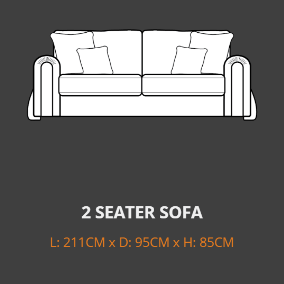 Lebus 2 Seater Sofa Lebus Charlie 2 Seater Sofa