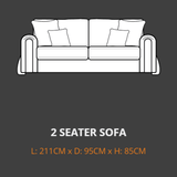 Lebus 2 Seater Sofa Lebus Charlie 2 Seater Sofa