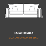 Lebus 3 Seater Sofa Lebus Charlie 3 Seater Sofa